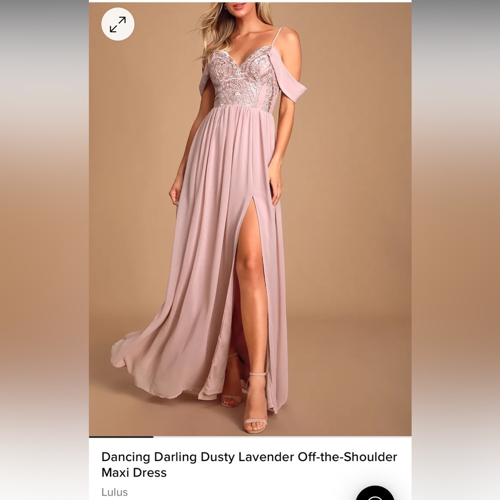 Lulus Dancing Darling Dusty Lavender Maxi Dress